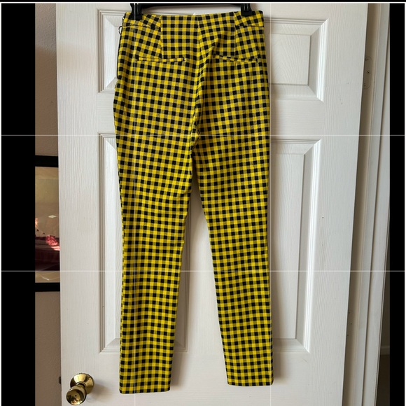 Cutest yellow and black check pants - Picture 2 of 2